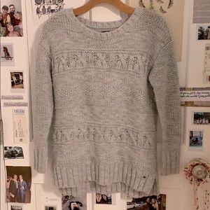 American Eagle grey knit sweater